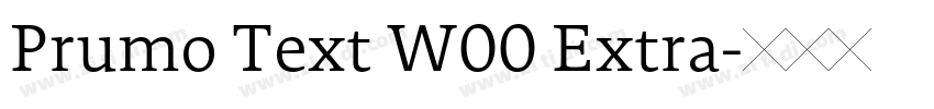 Prumo Text W00 Extra字体转换